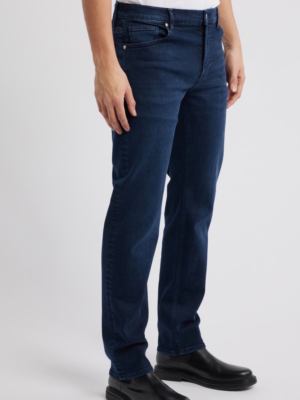 Frame Denim Men's Straight Jeans in Dark Blue